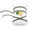 Bracciale Tessuto Cuore Verde