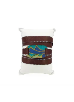 Bracciale Tessuto Kimono Piccolo Marrone