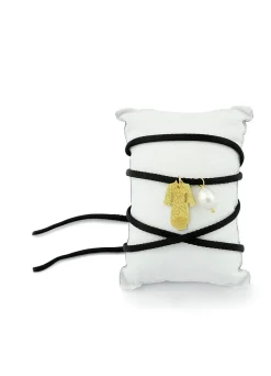 Bracciale Tessuto Kimono Nero