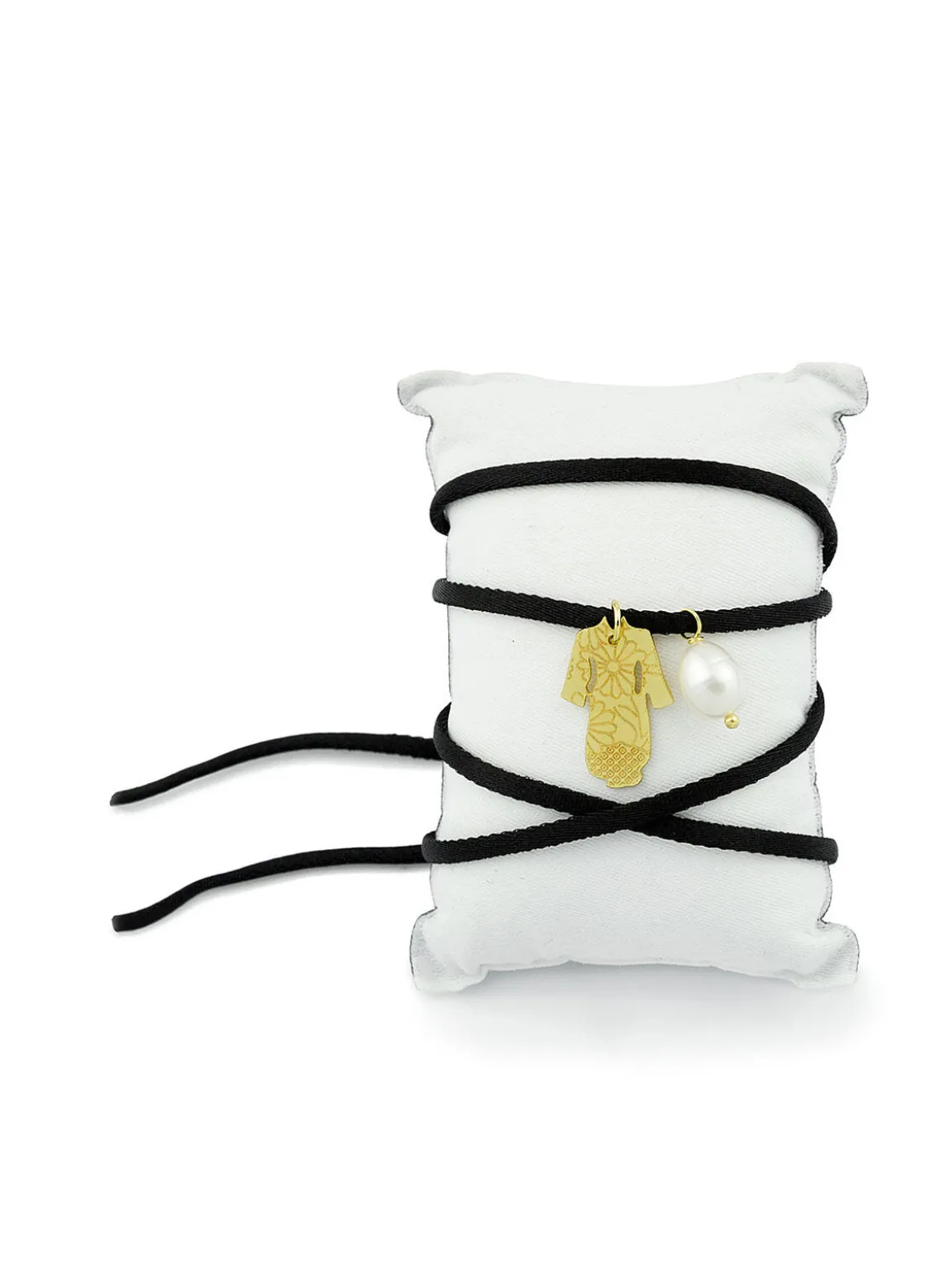 Bracciale Tessuto Kimono Nero