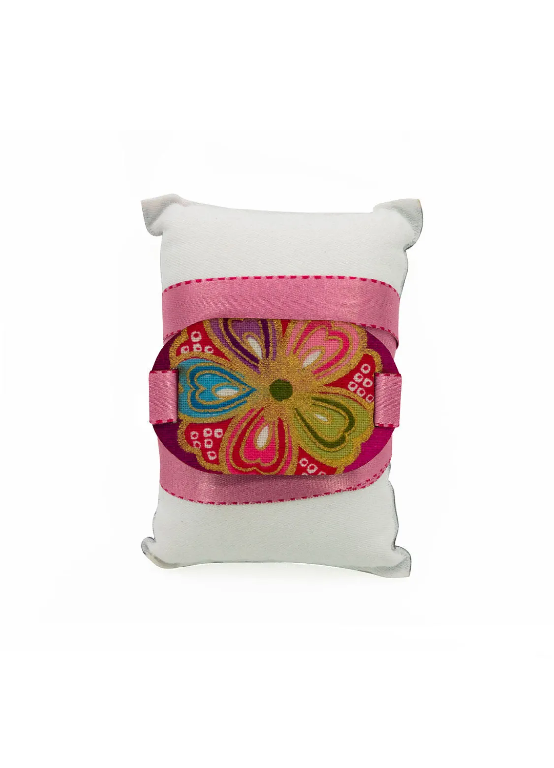 Bracciale Tessuto Kimono Rosa