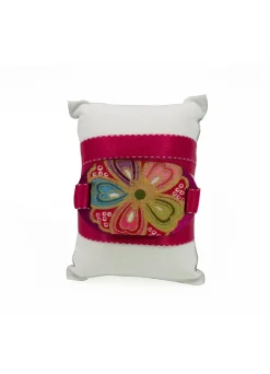 Bracciale Tessuto Kimono Fucsia