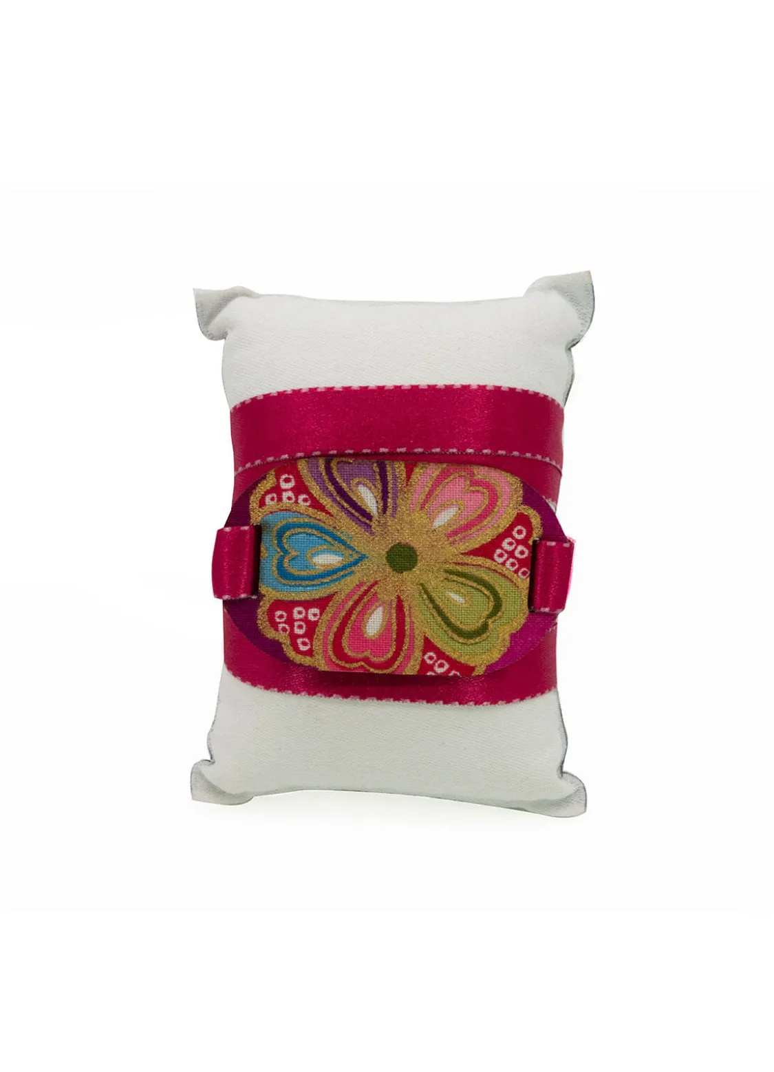 Bracciale Tessuto Kimono Fucsia