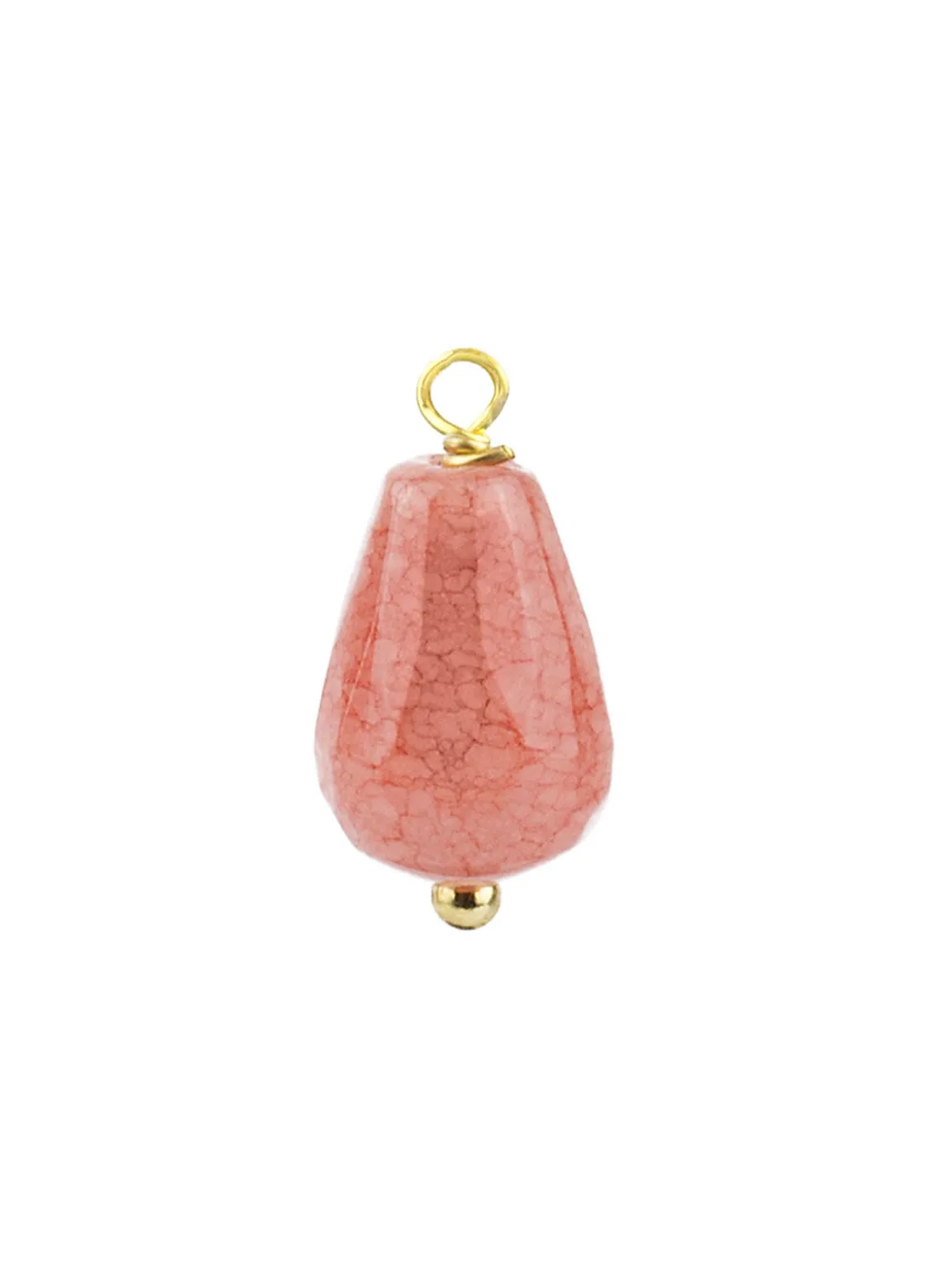Charm Goccia Piccola Rosa Sfumato