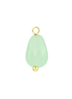 Charm Goccia Piccola Verde Giada