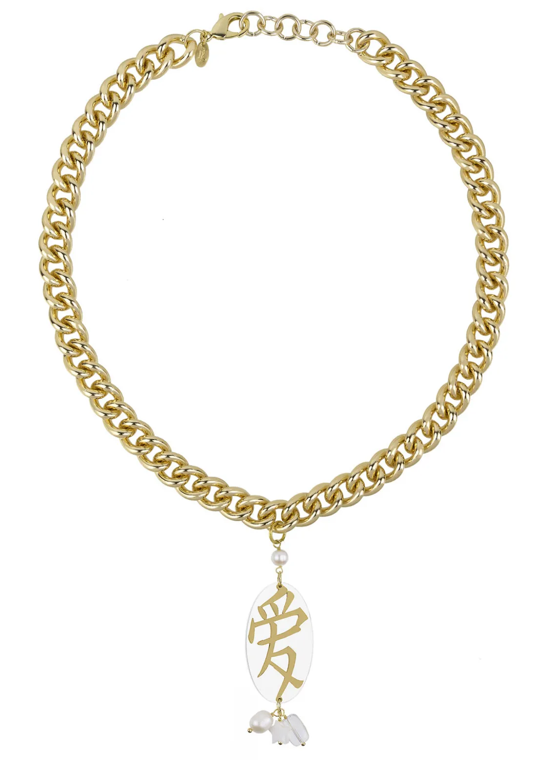 Collana Amore Plexi Perla