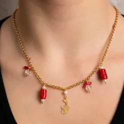Collana Carpa Elementi Rubino
