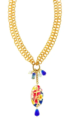 Collana Doppia Amicizia Blu