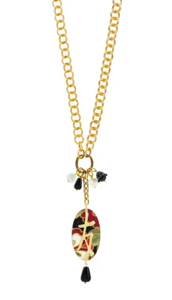 Collana Doppia Amicizia Nero