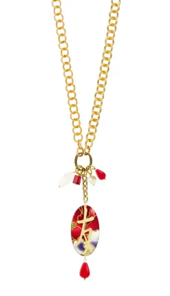 Collana Doppia Amicizia Rubino