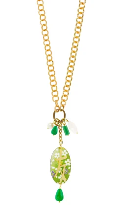 Collana Doppia Amicizia Verde