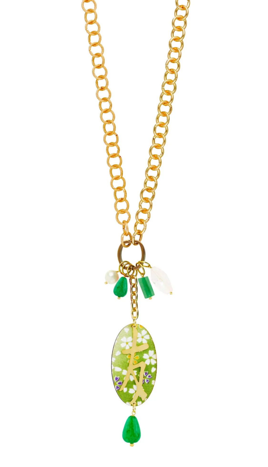 Collana Doppia Amicizia Verde