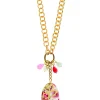 Collana Doppia Amore Rosa Fluo