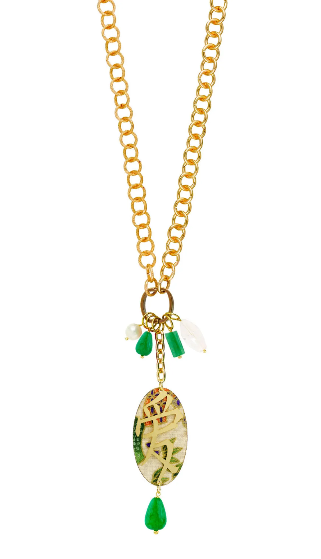 Collana Doppia Amore Verde