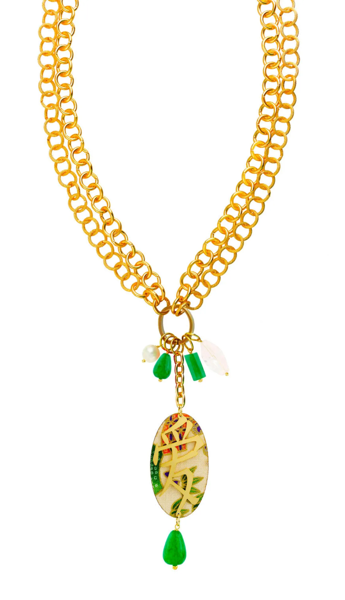 Collana Doppia Amore Verde