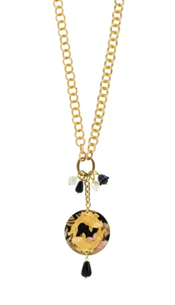 Collana Doppia Carpe Nero