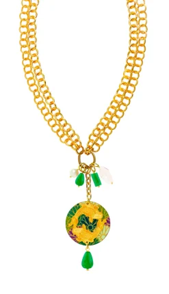 Collana Doppia Carpe Verde