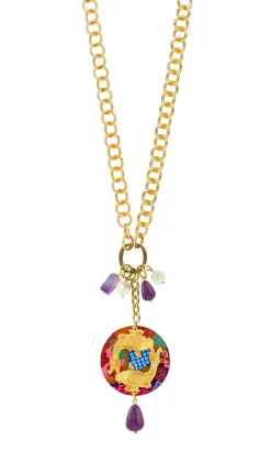Collana Doppia Carpe Viola