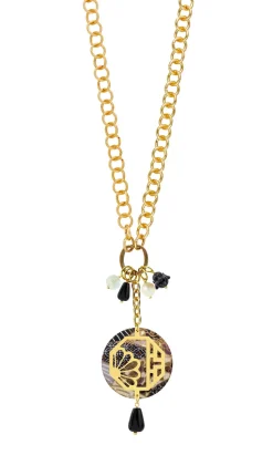 Collana Doppia Fiore Nero