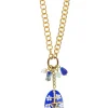 Collana Doppia Fortuna Blu