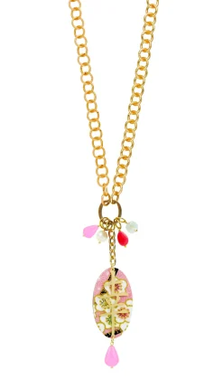 Collana Doppia Fortuna Rosa Fluo