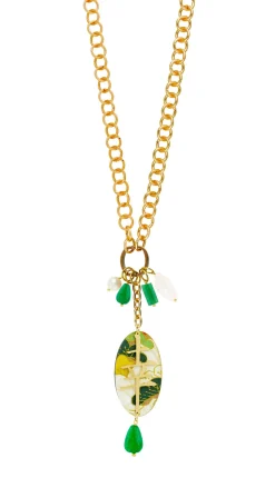 Collana Doppia Fortuna Verde