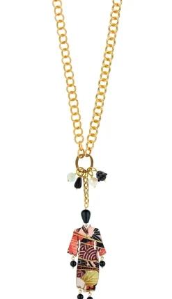 Collana Doppia Kimono Nero