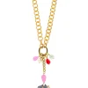 Collana Doppia Kimono Rosa Fluo