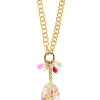Collana Doppia Mamma Rosa Fluo