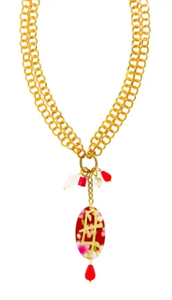 Collana Doppia Mamma Rubino