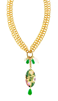 Collana Doppia Mamma Verde