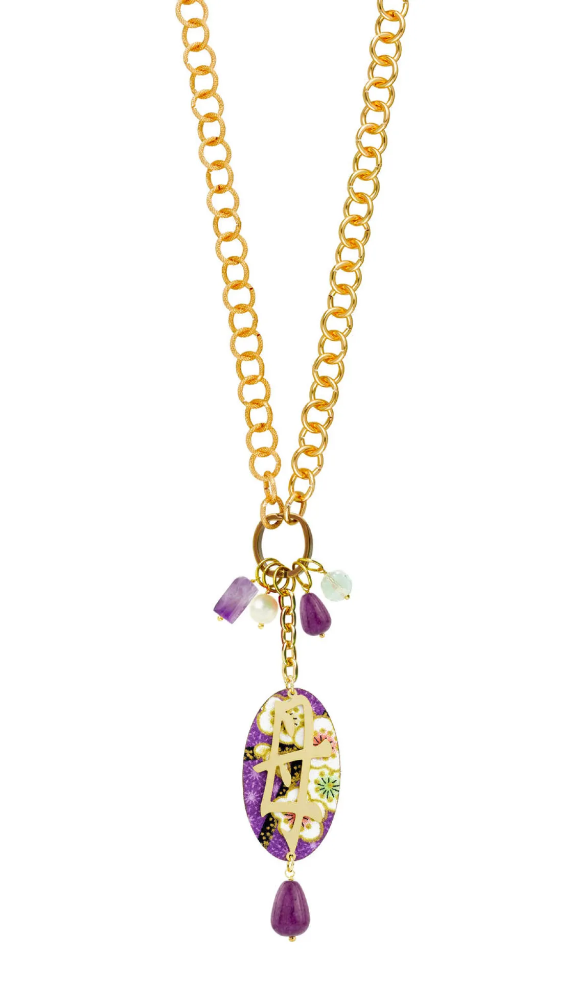 Collana Doppia Mamma Viola