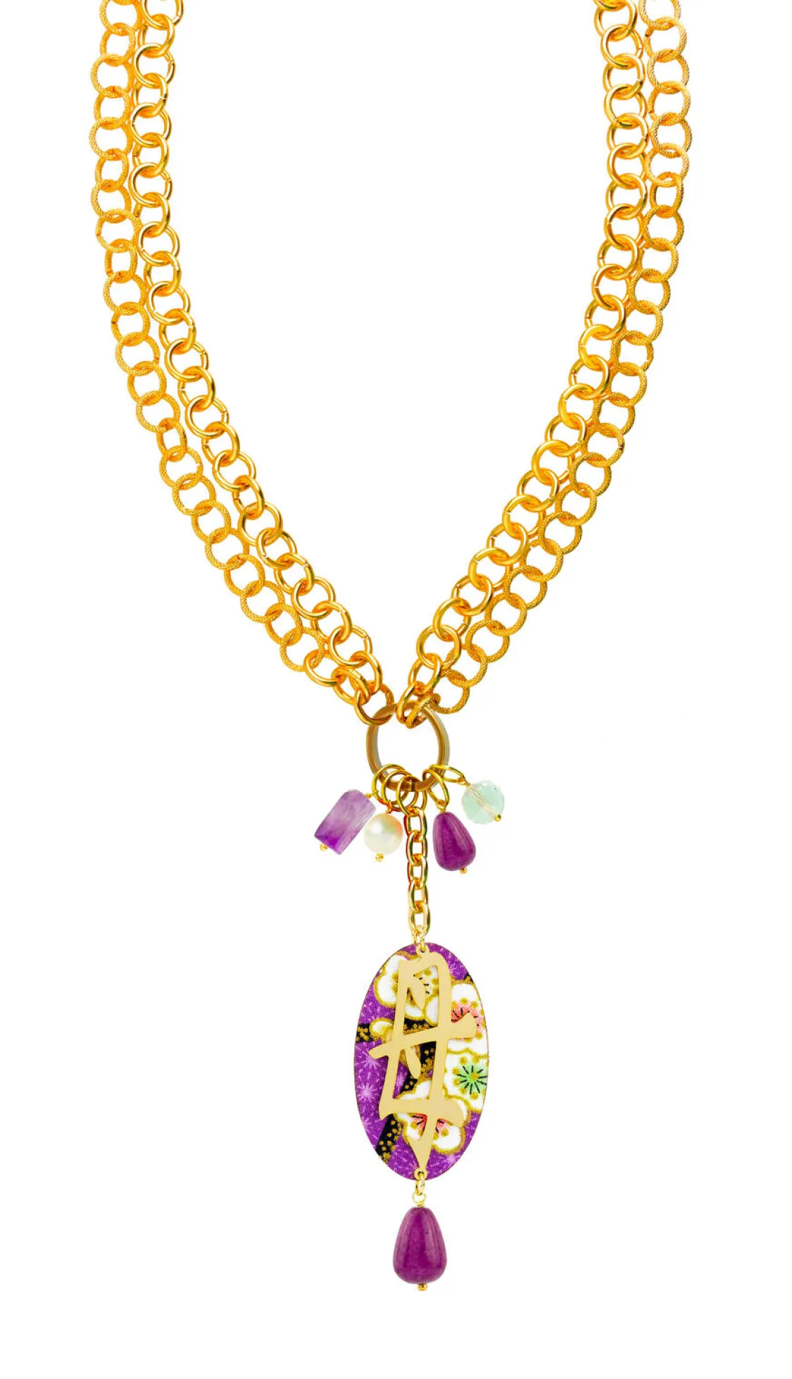 Collana Doppia Mamma Viola