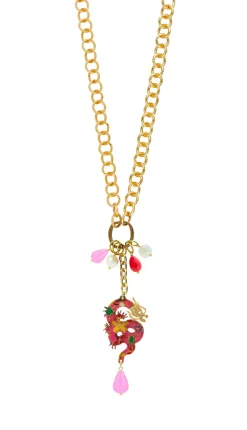 Collana Doppia Mito Rosa Fluo