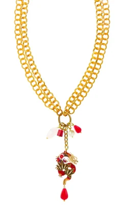 Collana Doppia Mito Rubino
