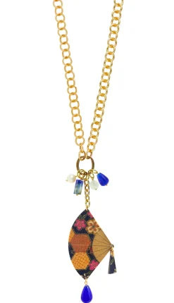 Collana Doppia Ventaglio Blu