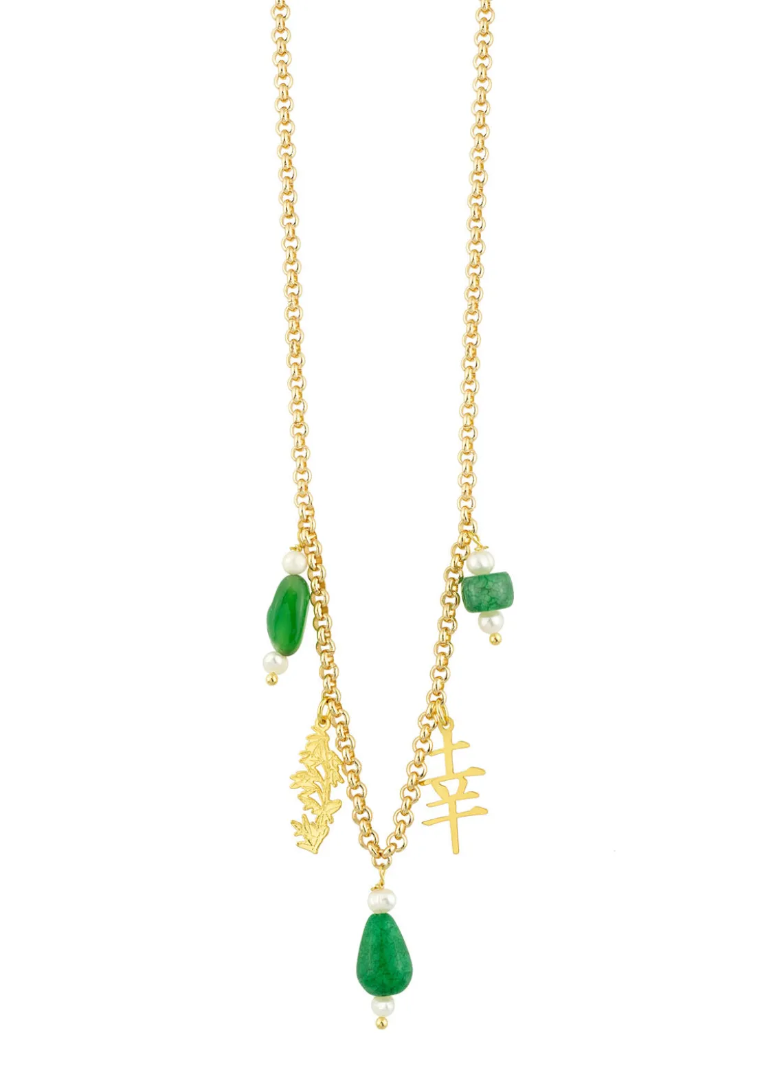 Collana Fortuna Elementi Verde