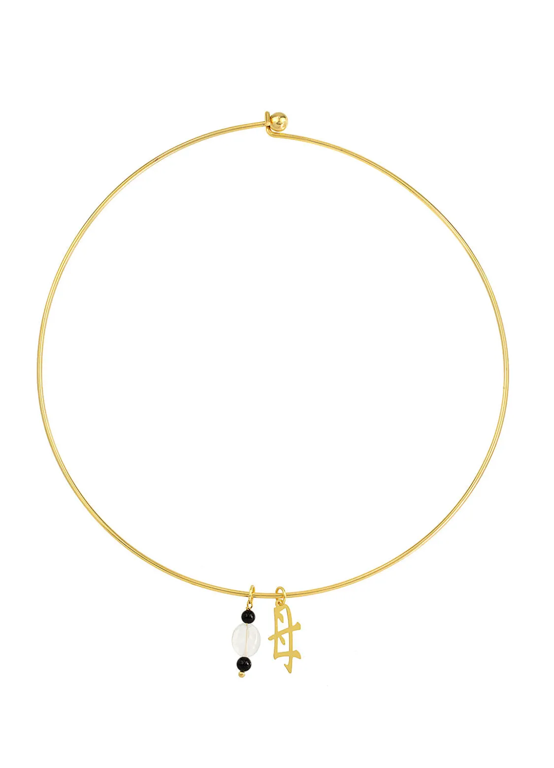 Collana Girocollo Rigida Mamma Trasparente
