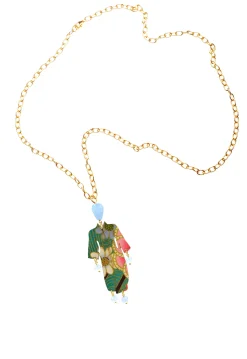 Collana Kimono Celeste