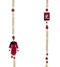Collana Kimono Plexi Rubino