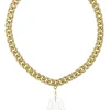 Collana Kimono Plexi Trasparente Perla