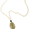 Collana Kimono Seta Oro Nero