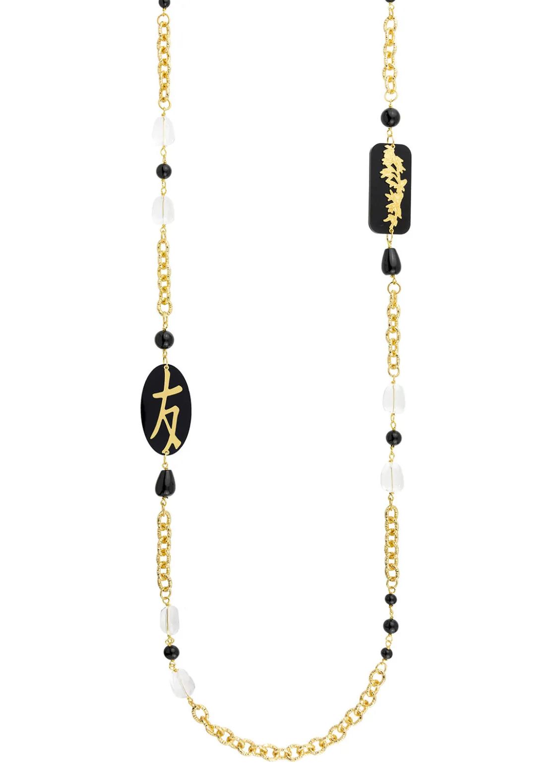 Collana Lebolina Amicizia Plexi Nero