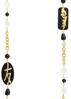 Collana Lebolina Amicizia Plexi Nero