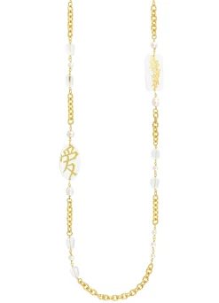 Collana Lebolina Amore Plexi Trasparente Perla