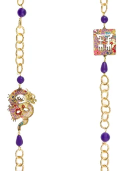 Collana Lebolina Drago Viola
