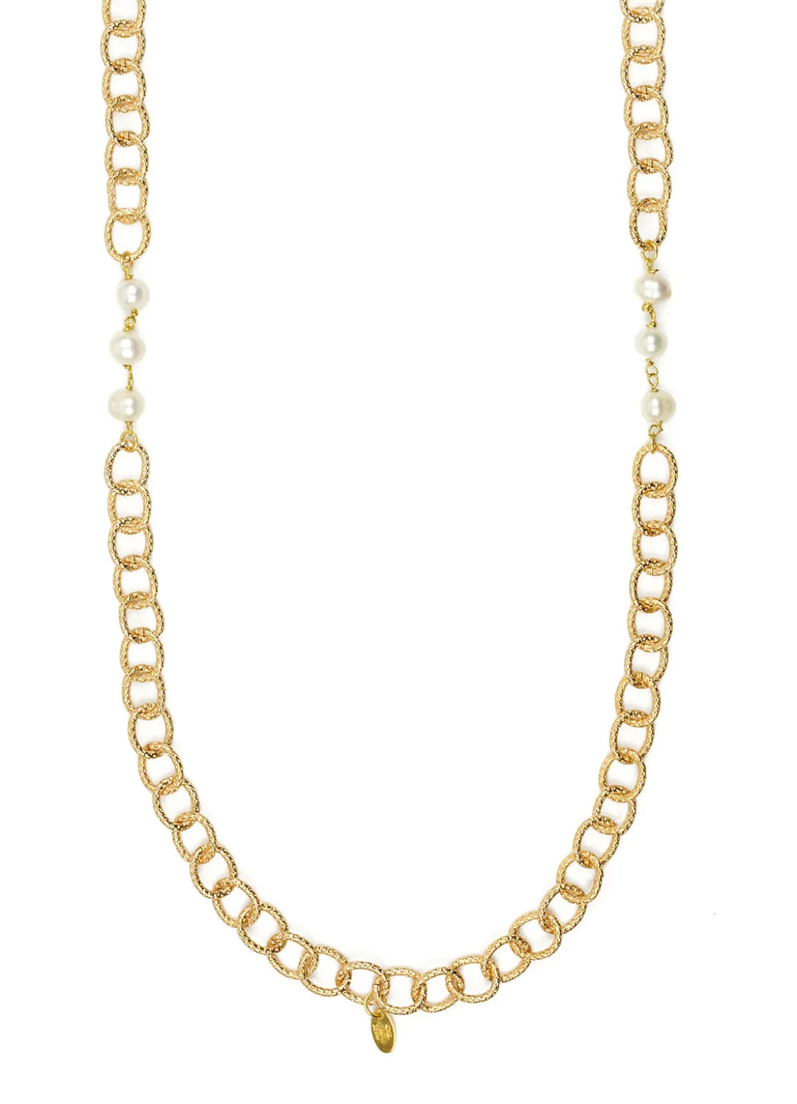 Collana Lebolina Fortuna Plexi Trasparente Perla