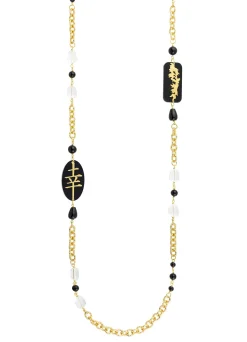 Collana Lebolina Fortuna Plexi Nero