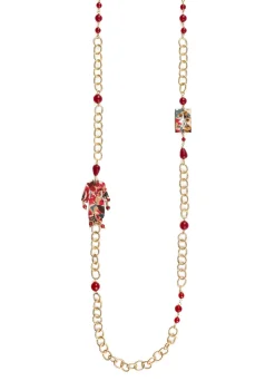 Collana Lebolina Kimono Rubino