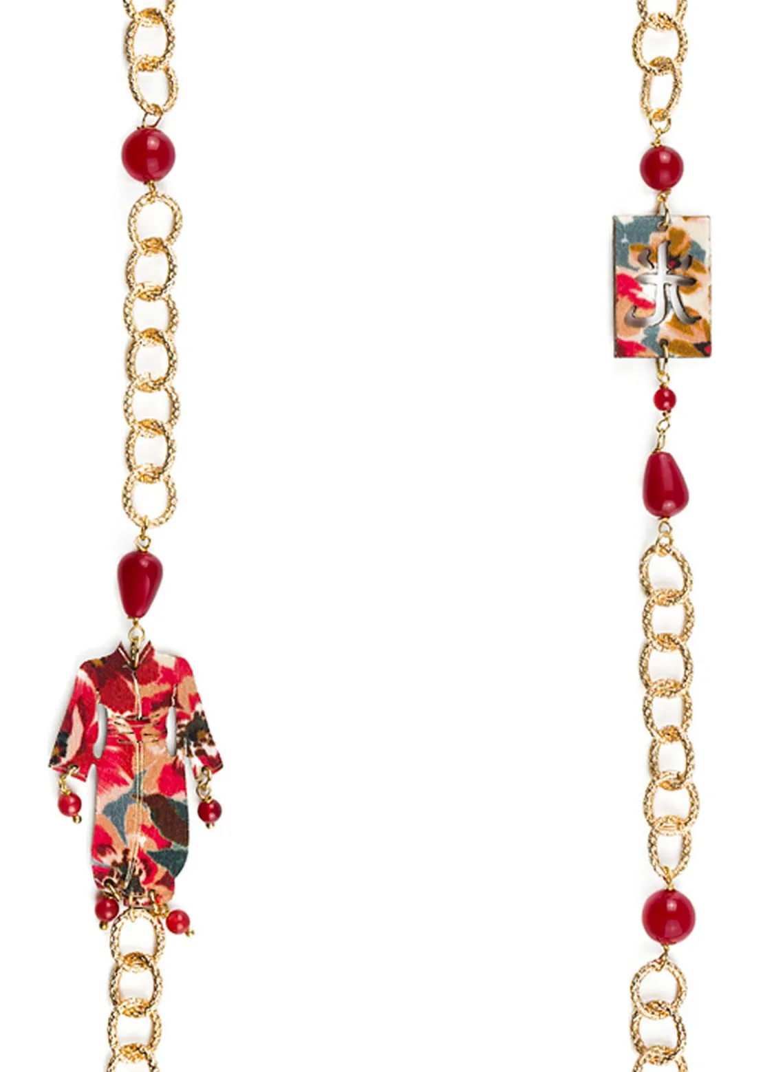 Collana Lebolina Kimono Rubino